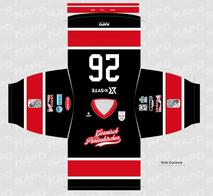 The flat KAPO jersey template