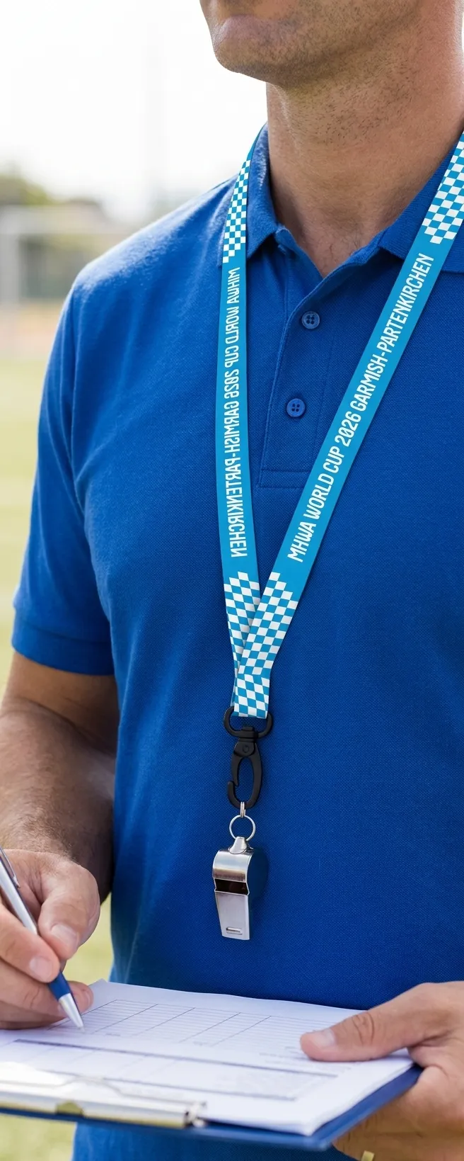 An official wearing the MIHWA lanyard